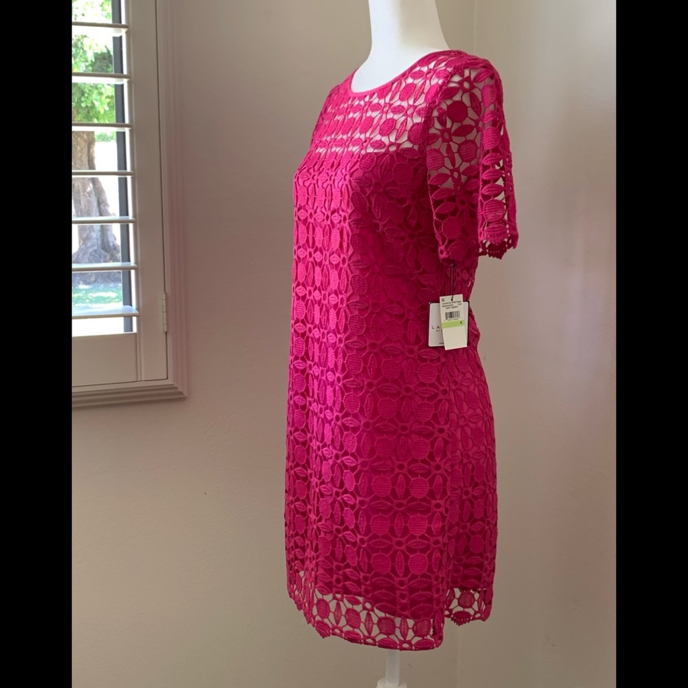 LAUNDRY by Shelli Segal Pink Lace Dress - Picture 4 of 10